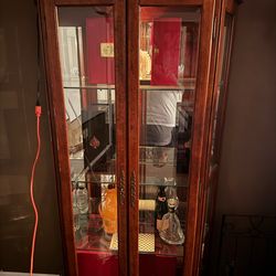 Antique glass display