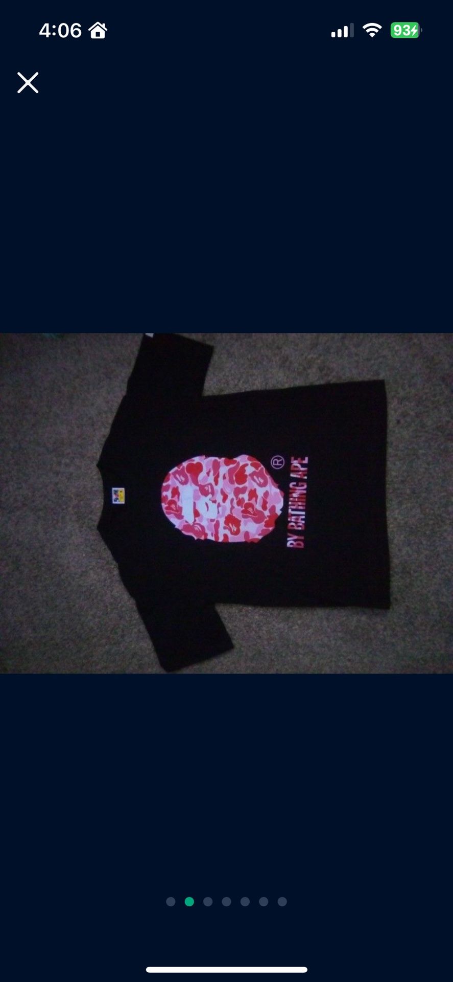 BAPE SHIRT NEW SIZE M FOR $40