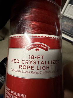 28ft Red Crystallized Rope Lights