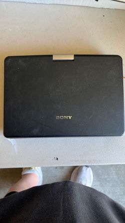 a Sony DVP-FX810 portable DVD player featuring an 8-inch swivel screen