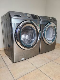 Samsung Front-Load Washer and Electric Dryer Set