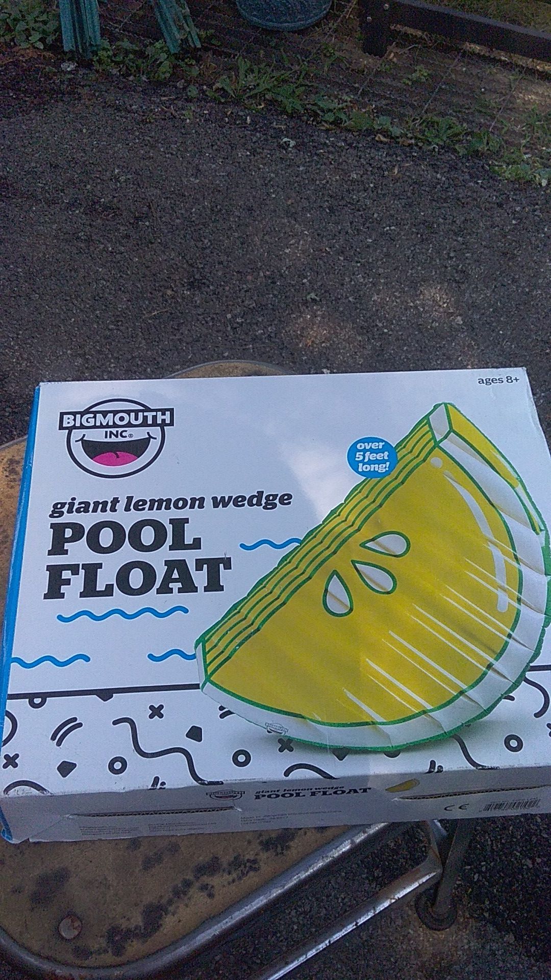 Pool float giant lemon wedge
