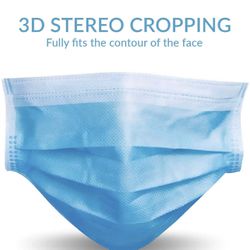 DISPOSABLE 3 PLY FACE MASK