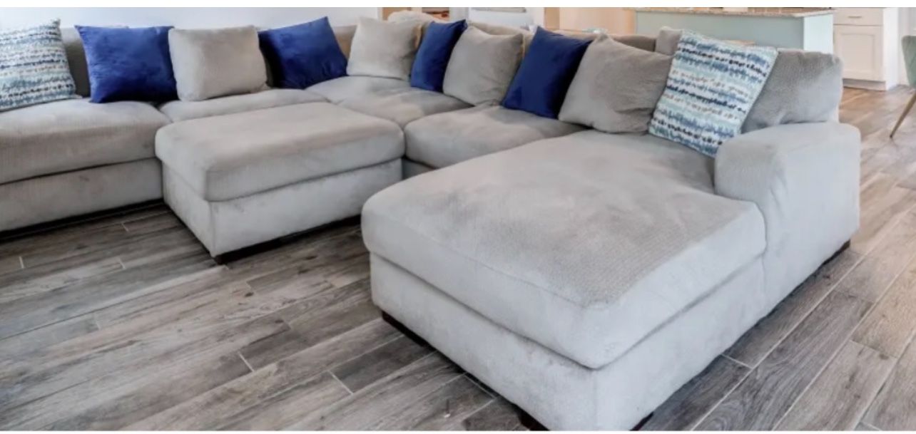 Beige Large Sectional Sofa