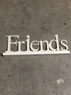 Friends stand up lettering
