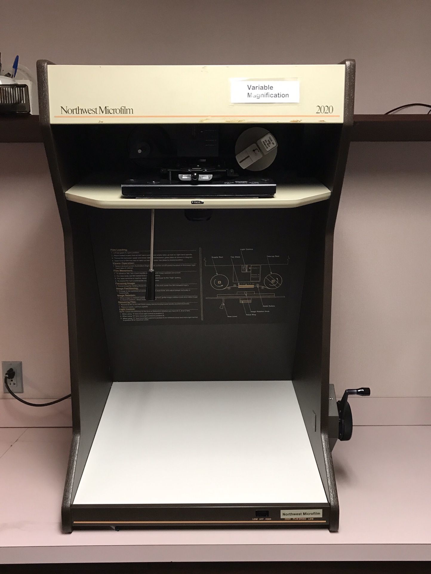 Northwest Microfilm Reader