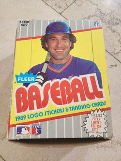 1989 fleer baseball stickers and trading cards