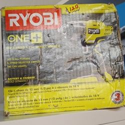 RYOBI New 18v 3-speed 1/2 Impact Wrench 