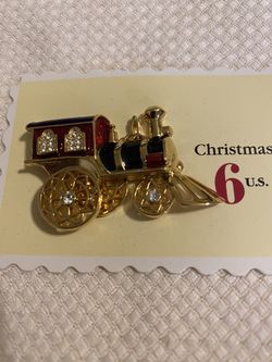 1996 Avon Smithsonian Institution Toy Train Pin