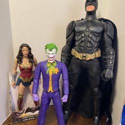 ACTION FIGURES  - BATMAN - WONDER WOMAN  - JOKER