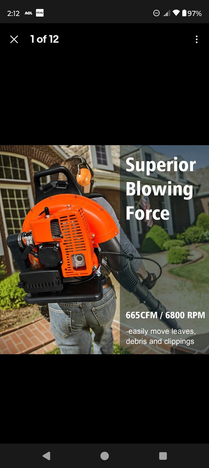 63.3 Cc Back Pack Blower
