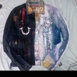 Custom True Religious Denim Jacket