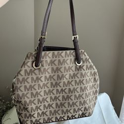 Michael Kors Jet Set Grab Jacquard In Signature  Canvas 