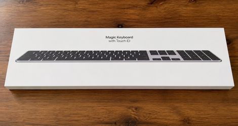 Apple Magic Keyboard with Touch ID and Numeric Keypad (Model A3119) – $190