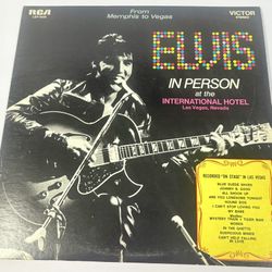 Elvis Presley In Person At The International Hotel Vinyl 2LP LSP-6020 1969 VG+