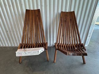 Melino Wooden Folding Chairs – Set of 2