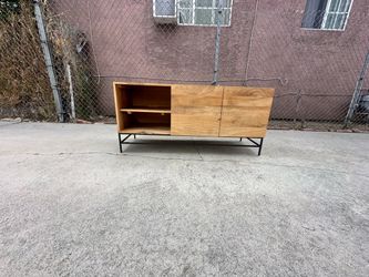 West Elm Industrial Modular  Media Console Entertainment Center Tv Stand Cabinet Sideboard Credenza