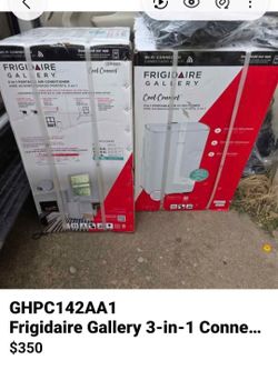 $350 EACH  GHPC142AA1
Frigidaire Gallery 3-in-1 Connected Inverter Portable Room Air Conditioner 14,000 BTU / 10,500 BTU
$350 EACH
Air Conditioner