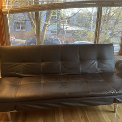 Bonded Leather Couch Futon