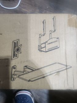Pc, monitor, and keyboard wall mount
