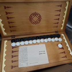 Vintage Game NARDI 27 Pieces Wooden Box