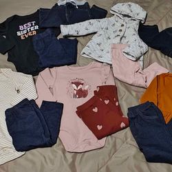 12 Month Girls Clothes $5 for all