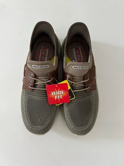 New-SKECHERS Men's Delson 3.0-Roth 210606 Low Profile Bungee Lace Slip-Ins Size: 7.5W