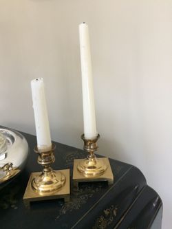 Brass candlesticks