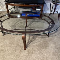 3 Piece Glass Table Set 