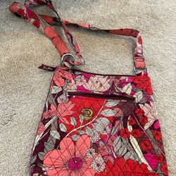 Red/pink Floral Vera Bradley Purse