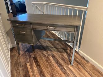 Free grey wooden desk