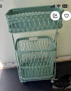 Cute Green Rolling Cart