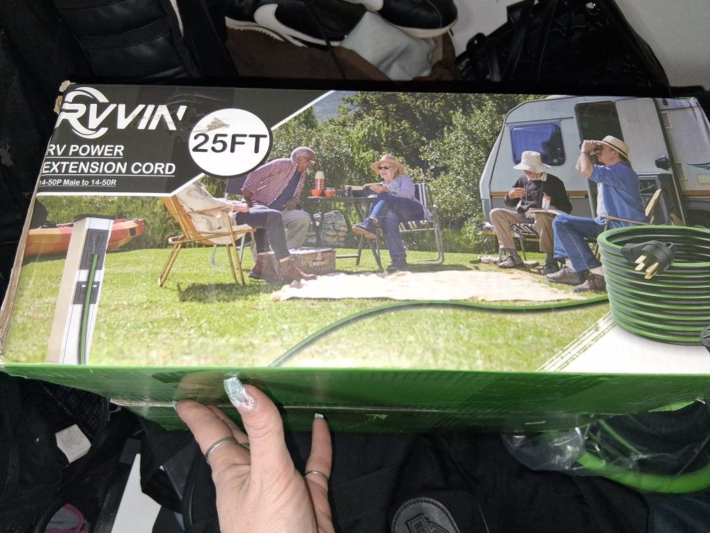 Rvvin 50amp 25ft Power Cord /Rv Generator