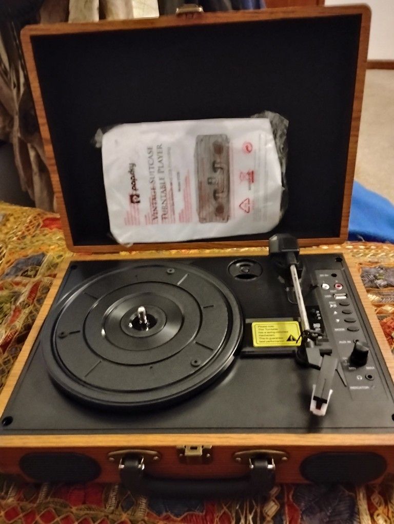 Brand New Skypop Portable Record Player 