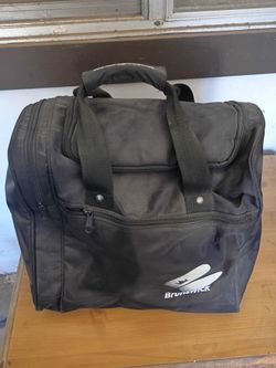 Brunswick bowling bag with Ebonite 16 lb. ball and size 11 Brunswick bowling shoes