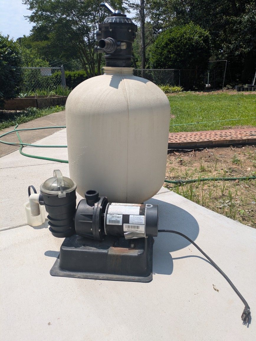 Pentair SD60 Sand Dollar Pool Filter And Dynamo Pump 1,5 HP