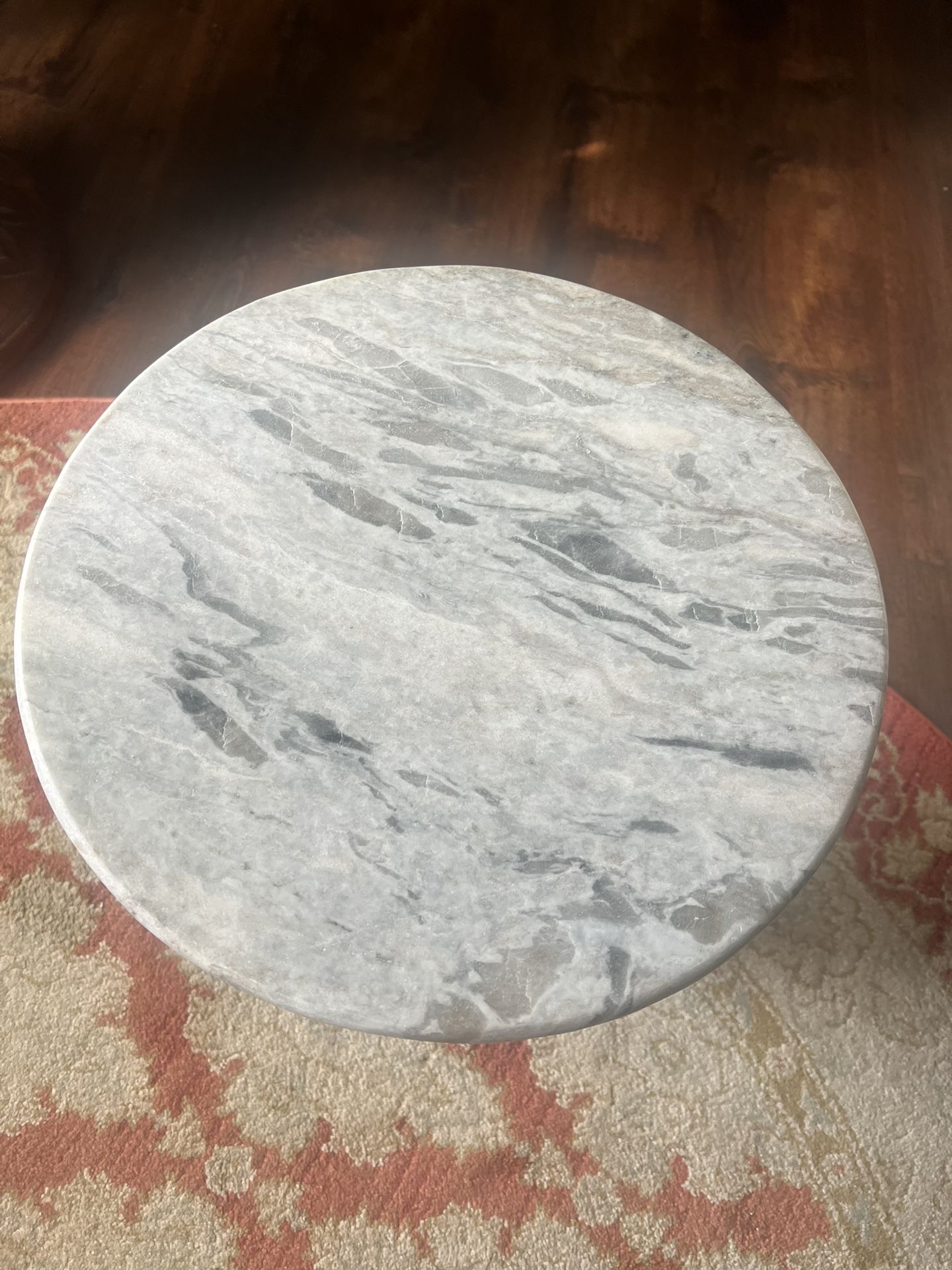 Marble and Wood Coffee Table