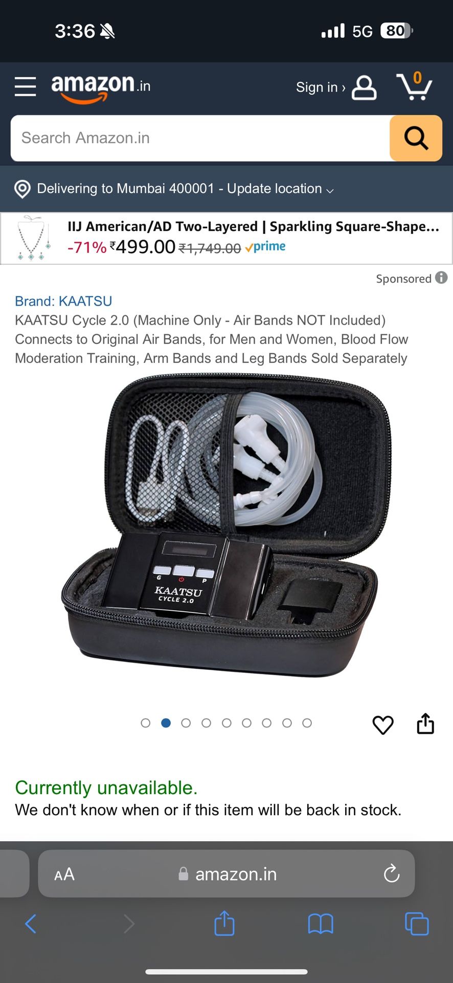 Kaatsu Cycle 2.0 Blood Flow Restriction