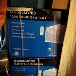 NEW. Cool Living 12,000 BTU 115-Volt AC, Window Air Conditioner