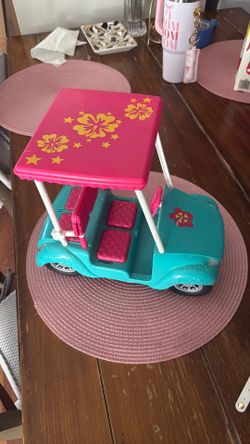 Barbie Golf Cart Push Toy