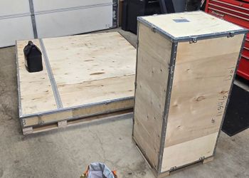 Wood crates plywood