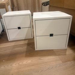 NEED GONE- West-Elm 6-Drawer dresser 2 2-drawer Nightstands
