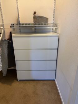 White 4 Drawer Dresser