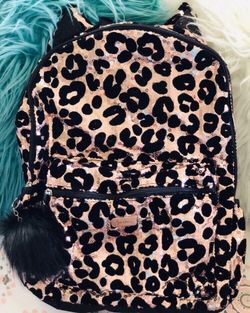 Cheetah Sequin Backpack