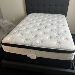 Full Size Charcoal Bed Frame