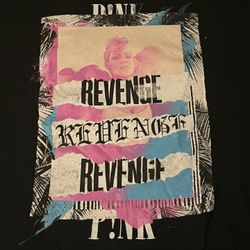 Pink Revenge Collage Beautiful Trauma World Tour Women’s Black T-Shirt XL