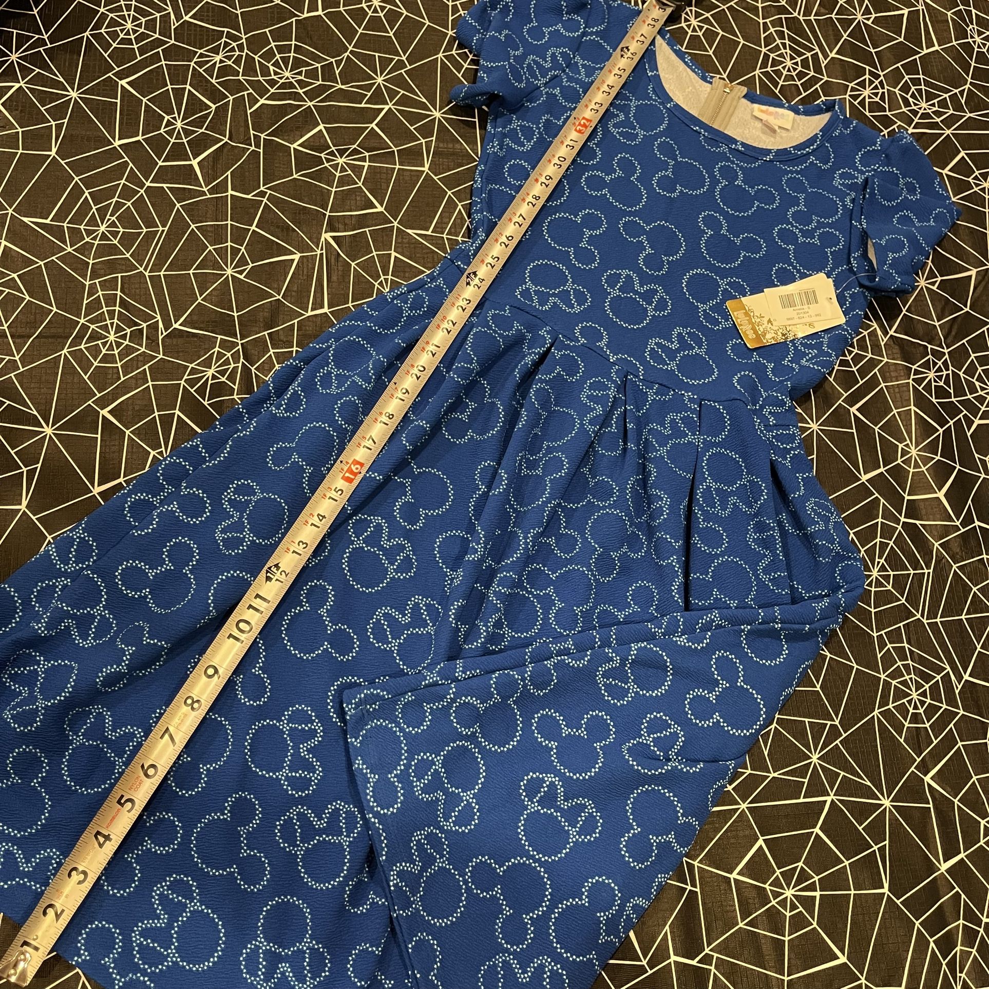 Mickey And Minnie Mouse AOP Dress LULAROE Size Small Stretchy New With Tags