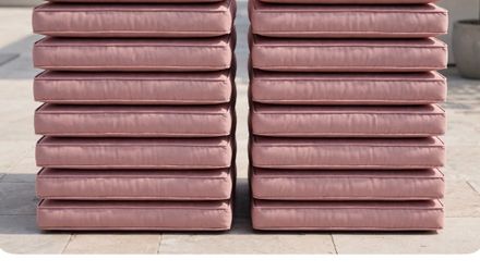 NEW OUTDOOR CUSHION SET (BEIGE) 14 Cushions available 26x26 Bottom Cushions