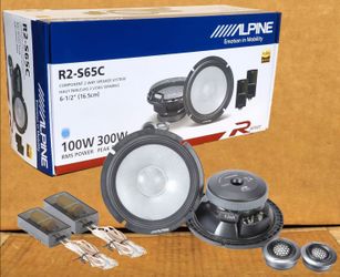 Alpine Car Speakers 6.5" 2-Way Coaxial Speaker System 300 Watts R2-S65C 🚨 Payment Options Available 🚨 No Credit Needed 🚨
