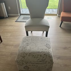 Accent Chair With Ottoman